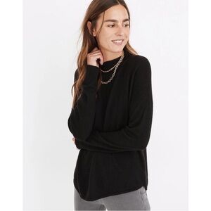 Madewell Ashbury Mockneck Black Sweater